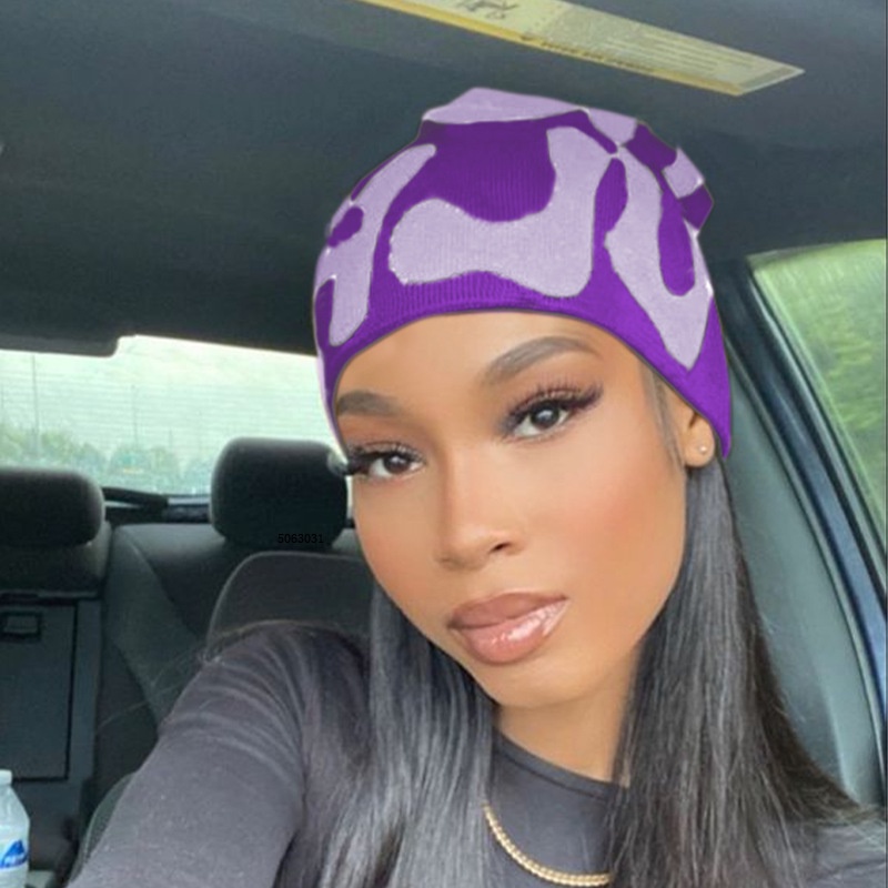 Mea culpa beanie hat brimless cap knitted hat