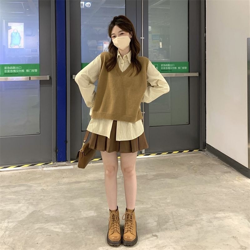 𝑨𝒏𝒏𝒂𝒔𝒉𝒐𝒑 Set 3 Món Phong Cách Retro Mới, Kiểu Dáng Trẻ Trung Dành Cho Nữ Sinh