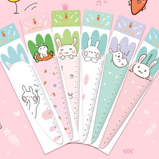 1 cái thước văn phòng phẩm thỏ cà rốt