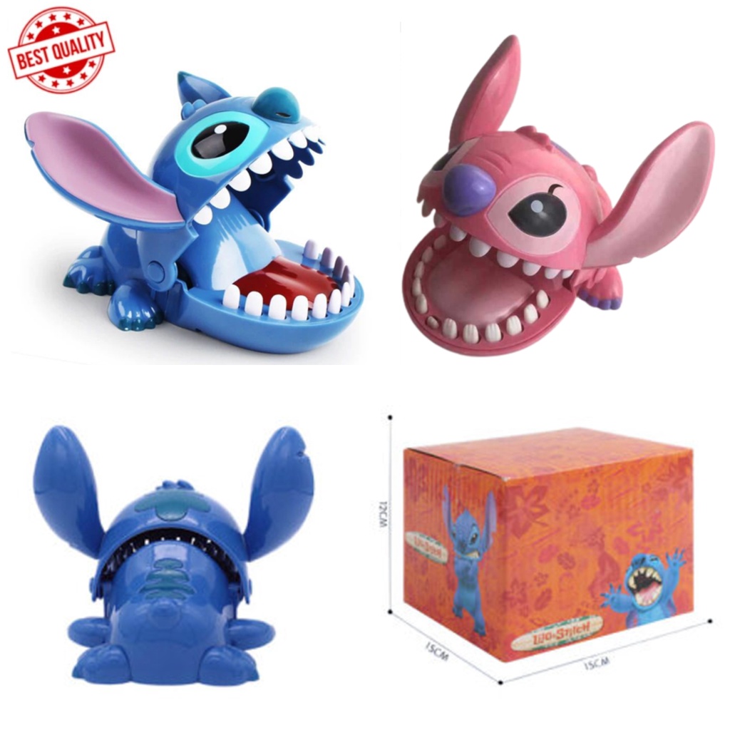 Đồ chơi hoạt hình Lilo & Stitch 12cm bằng nhựa PVC cắn ngón tay