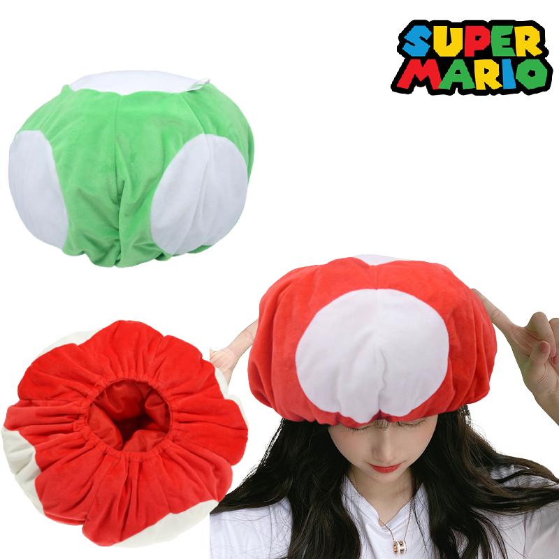Búp Bê Nhồi Bông Hình Mario Đội Mũ Xanh Đỏ Dễ Thương