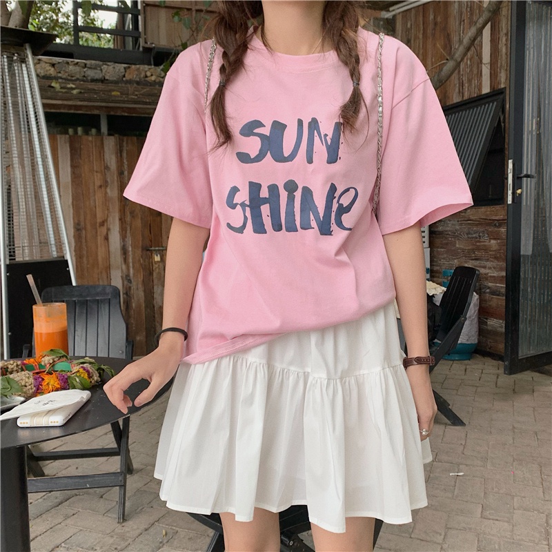 Áo Thun Cotton Tinh Khiết Ngắn Tay Phong Cách Mới Mùa Hè 62792