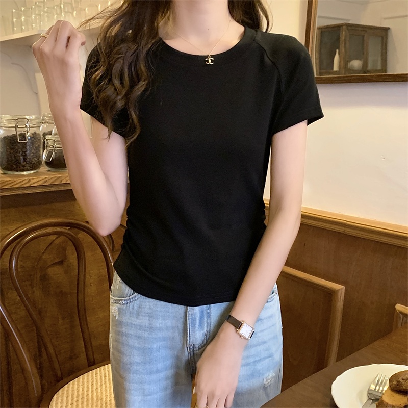 Áo Thun Tay Ngắn Thiết Kế Khoét Lưng Thời Trang Mùa Hè 65833