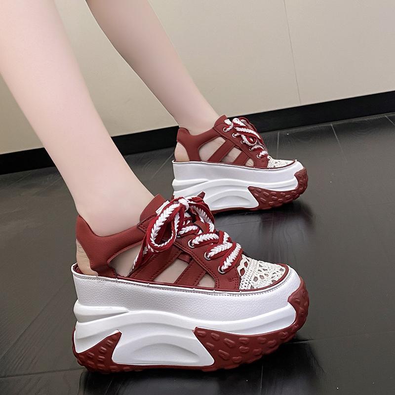 Giày Sandal Đế Dày Thoáng Khí Thời Trang Mùa Hè 2023 Phong Cách Mới Cho Nữ