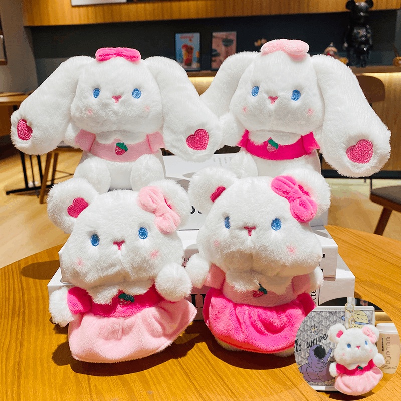 Móc Khóa Thỏ Bông Xinh Xắn Dễ Thương