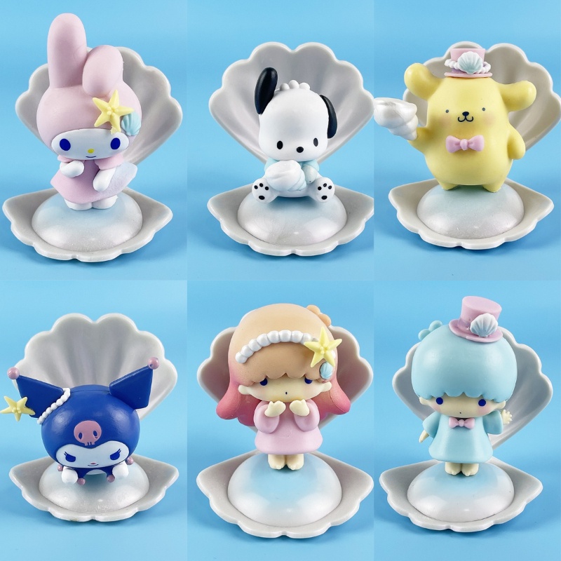 Mô Hình Nhân Vật Sanrio Kuromi Cinnamorol Pochacco Melody Sanrio 8cm