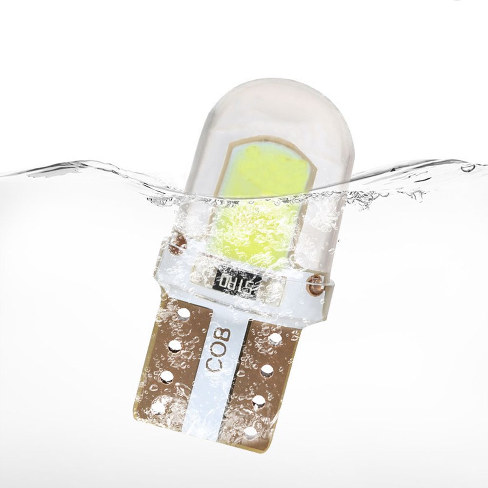 Set 10 Bóng Đèn LED T10 W5W COB Siêu Sáng Dành Cho Ô Tô