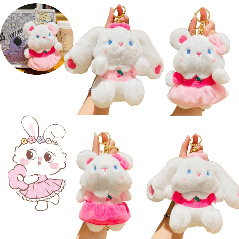 Móc Khóa Thỏ Bông Xinh Xắn Dễ Thương