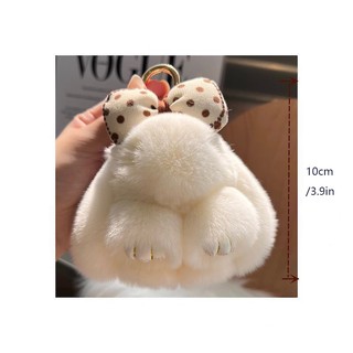 Móc Khóa Thỏ Lông Xù Đáng Yêu
