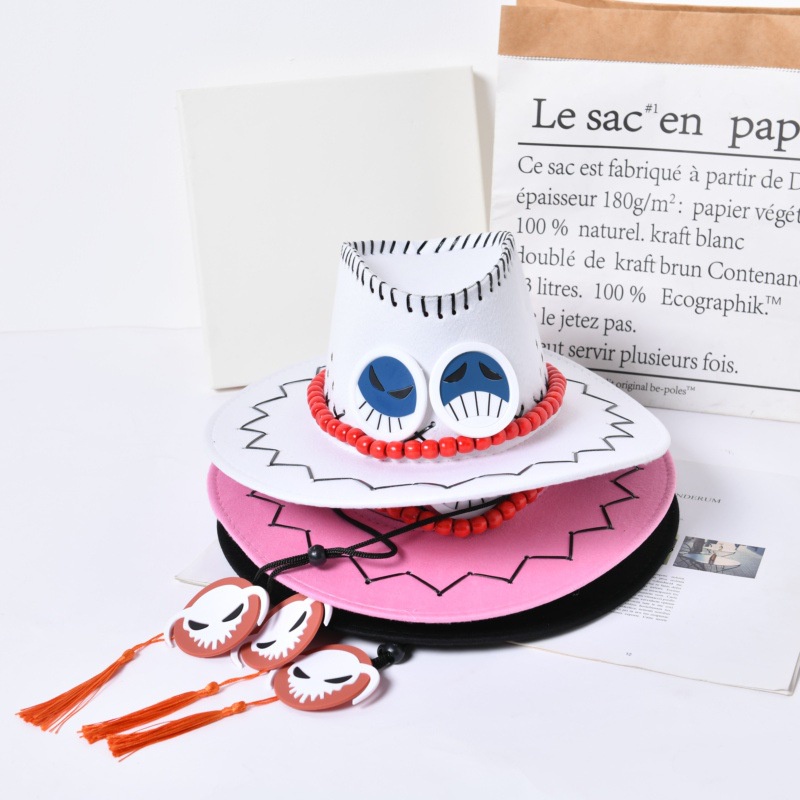 Mũ Cao Bồi Hóa Trang Nhân Vật Luffy Trong Phim Hoạt Hình One Piece