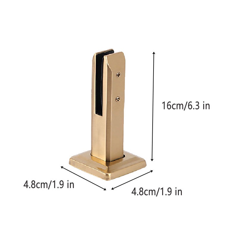 Kẹp Inox 304 Gắn Cửa Kính / Sàn Nhà Chịu Nhiệt Độ Cao Chống Mòn