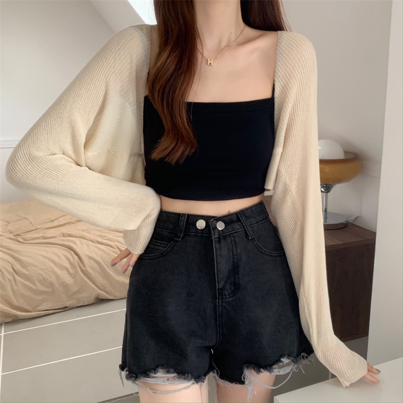 Áo Dệt Kim Mỏng Dài Tay Chống Nắng Phong Cách Mới Mùa Hè 65715