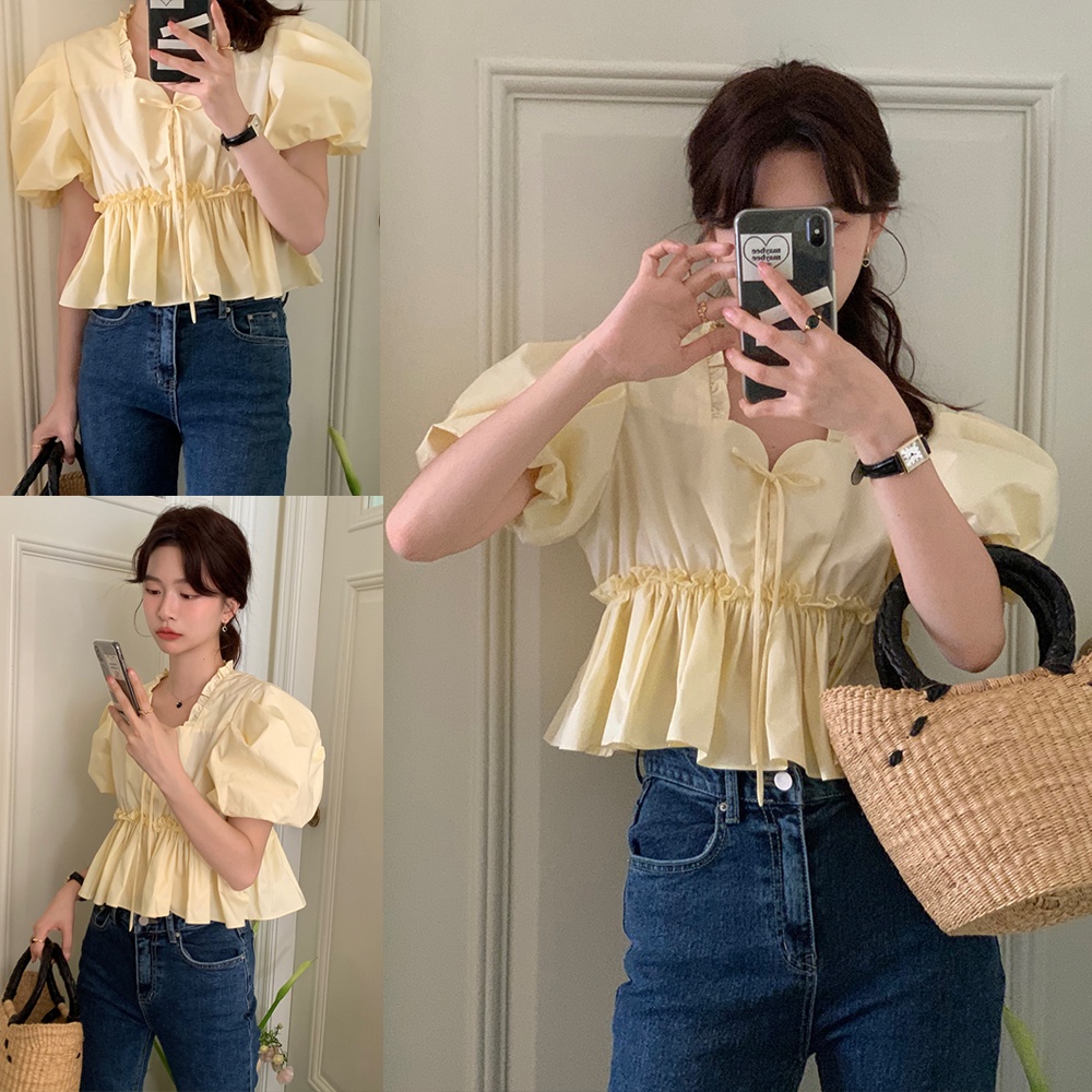 Áo Thun Cotton Lưng Cao Dáng Rộng 63127