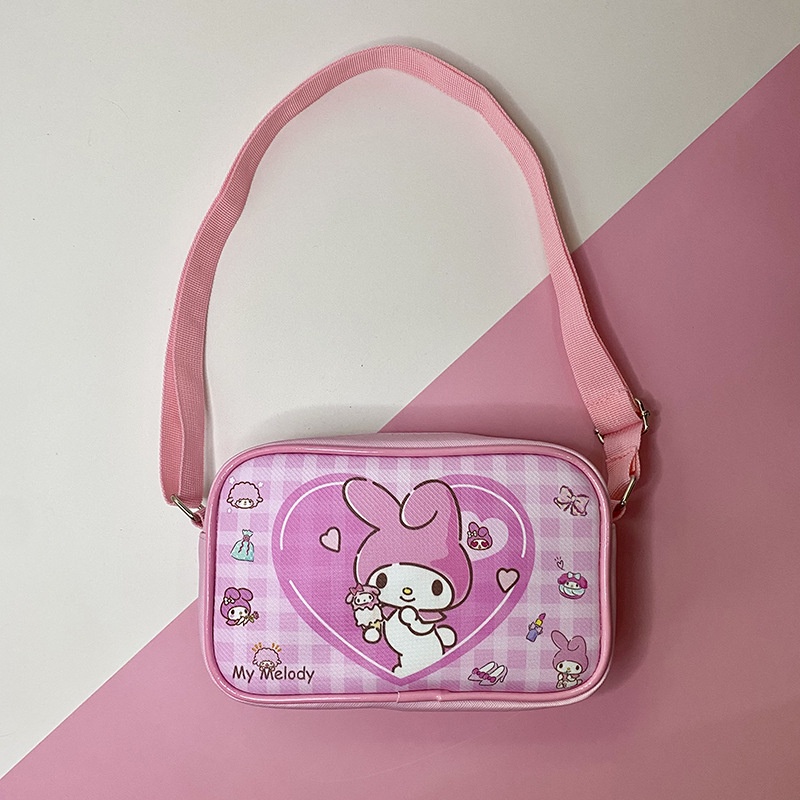 Túi Da Đeo Chéo Kuromi Hình Vuông Nhỏ Đựng Điện Thoại Đa Năng Thời Trang Phong Cách Hàn Quốc Cho Nữ