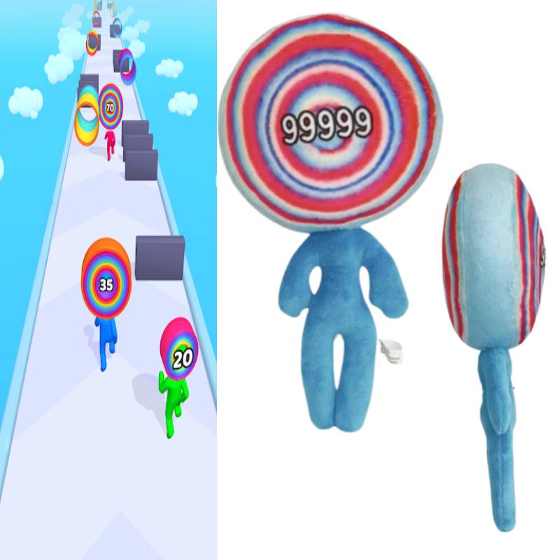 Búp Bê Nhồi Bông Nhiều Lớp 99999 Hình Kẹo Bullseye Đáng Yêu