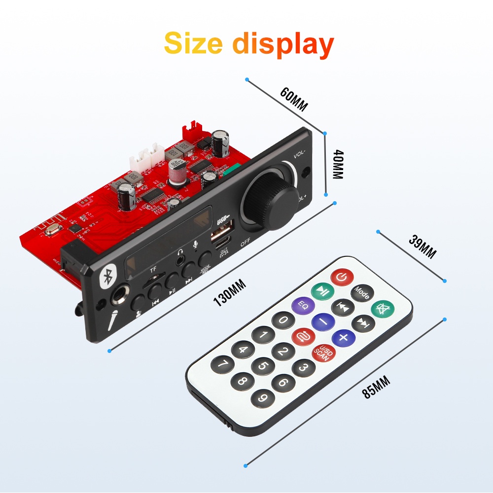 Bảng Mạch Khuếch Đại Âm Thanh MP3 12V DIY 2 * 80W 160W Cho Xe Hơi