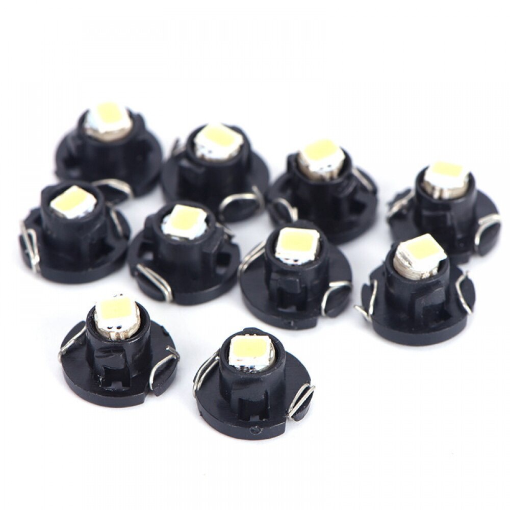 Set 10 Đèn LED T3 T4.2 T4.7 1smd 1210 Ánh Sáng Xanh Dành Cho Ô Tô