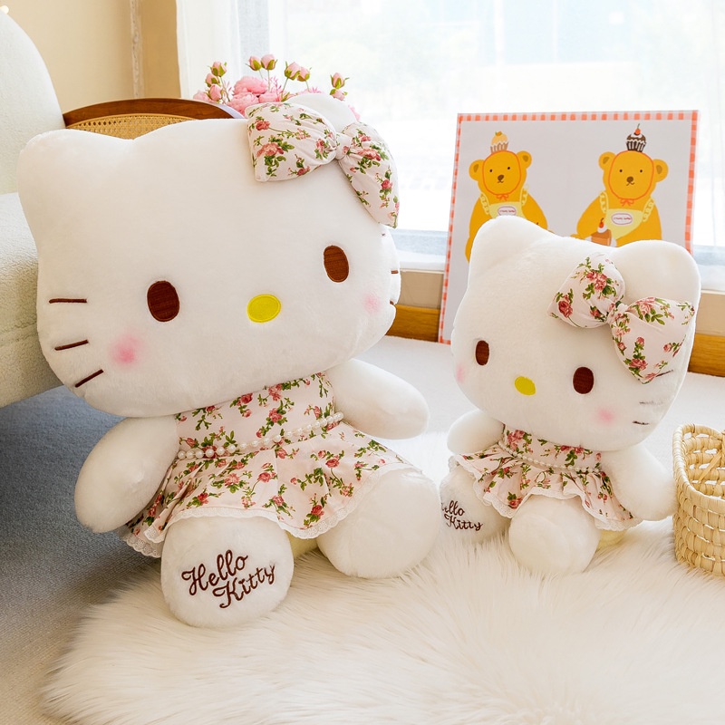 Đồ chơi nhồi bông Hình Mèo Hello kitty Đáng Yêu