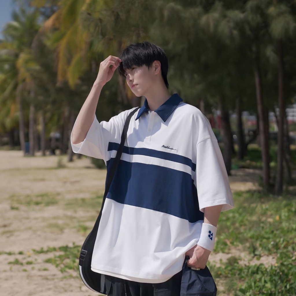 Áo Thun polo Tay Ngắn Phong Cách Preppy Độc Đáo Thời Trang Mùa Hè Cho Nữ