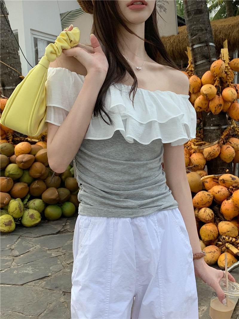 Áo Thun Lệch Vai Dáng Ôm Phong Cách Mới 65464