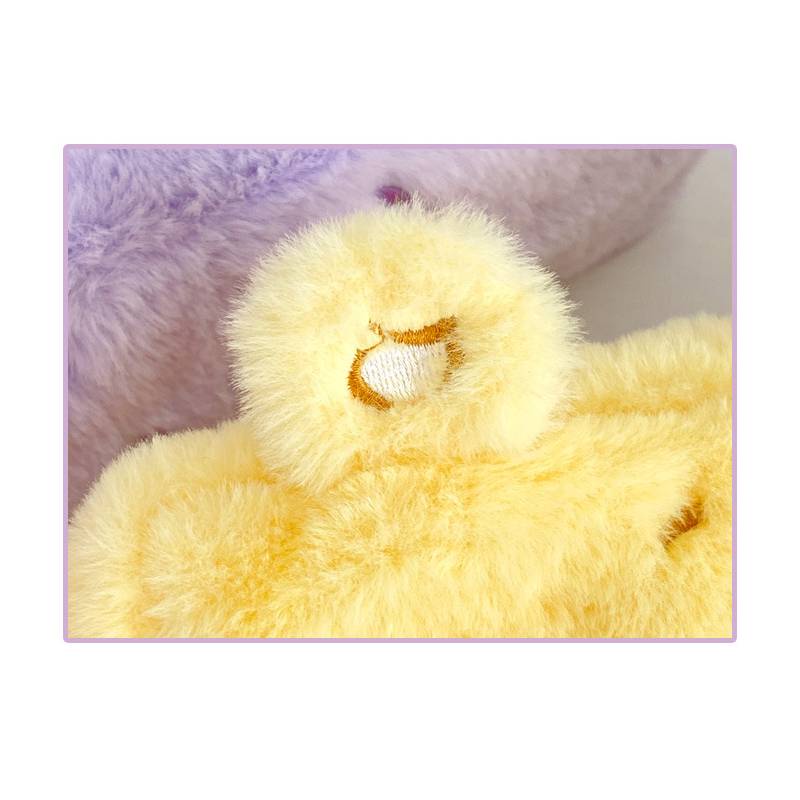 Túi Đựng Bút / Mỹ Phẩm Bằng Vải Nỉ Mềm Mại Họa Tiết Gấu Hoạt Hình Dễ Thương