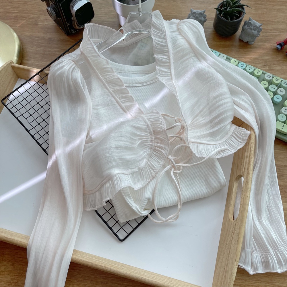 Áo Khoác cardigan chiffon Mỏng Tay Dài Chống Nắng Thời Trang Mùa Hè Cho Nữ