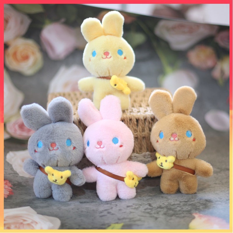 Móc Khóa Hình Thỏ Nhồi Bông Đáng Yêu