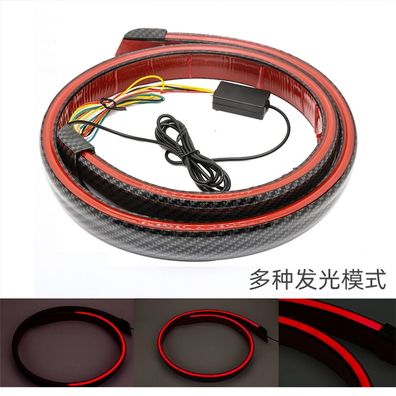 Dải Đèn Led 120cm 12V Sợi Carbon Gắn Đuôi Xe Hơi