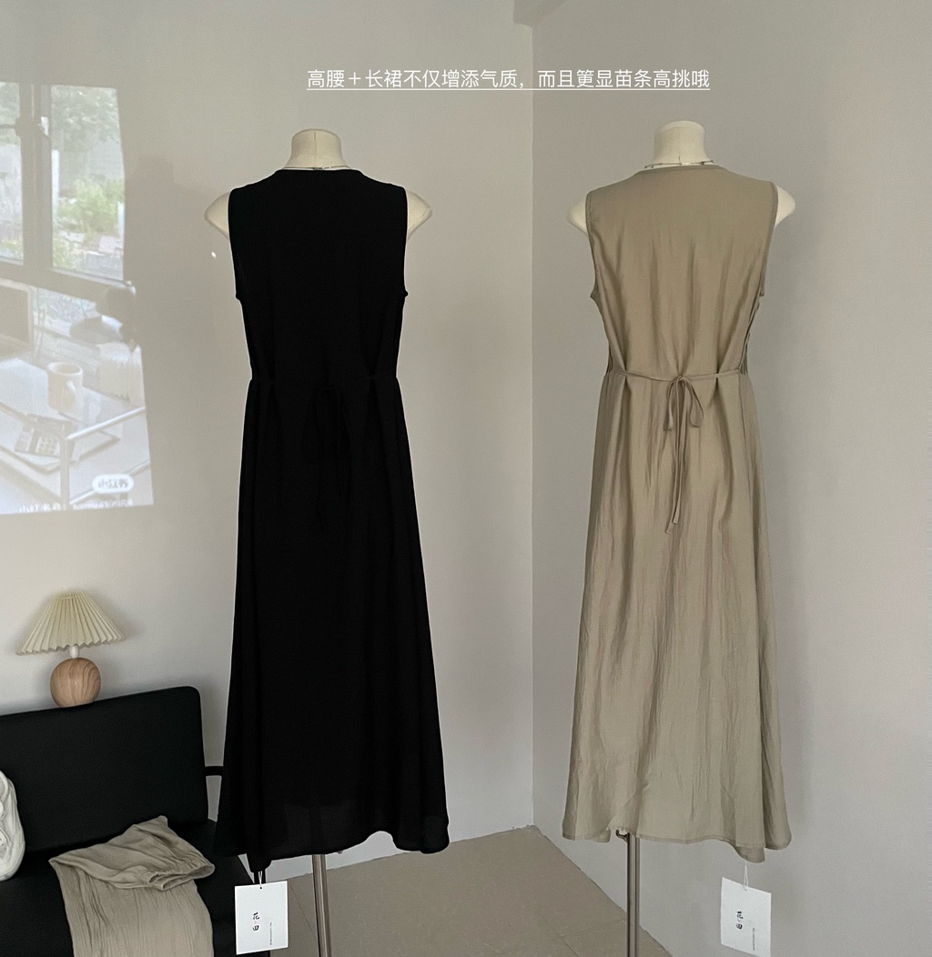 65891 Đầm Dài Xếp Ly Kiểu Mới Mùa Hè