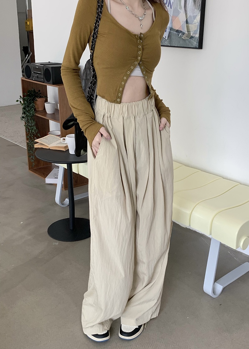 Quần Ống Rộng Lưng Thun Mỏng Thời Trang Sành Điệu 62149
