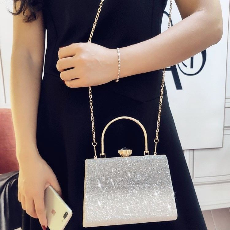 Túi Dạ Tiệc Nữ Túi Xách Dạ Hội Mới Nhất Túi Xách Màu Vàng Sáng Bóng Túi Đeo Chéo Thời Trang[hàng Order]