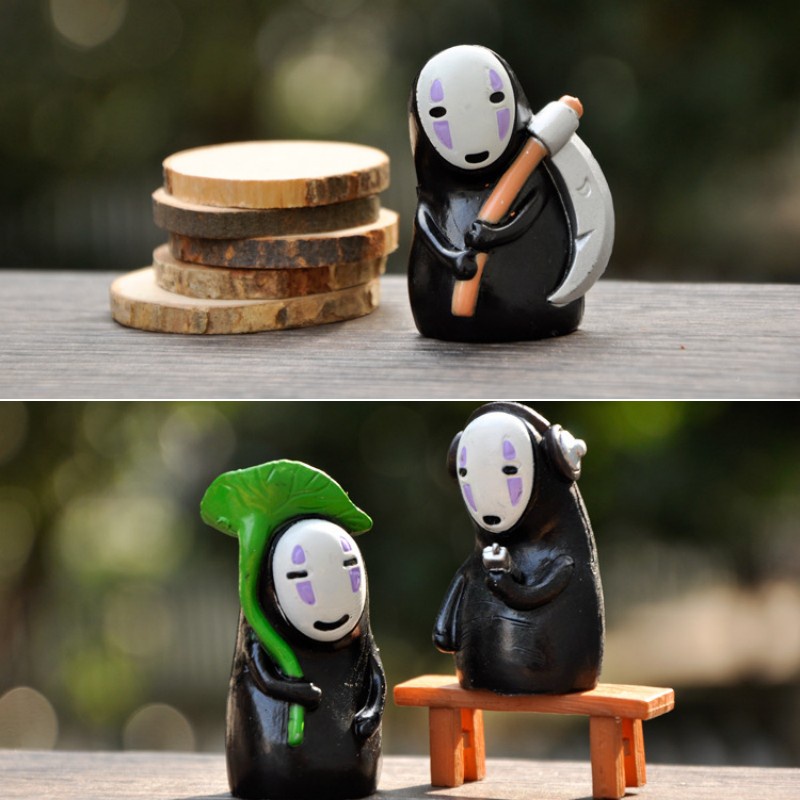 Set 6 Mô Hình Mô Phỏng Vô Diện Trong Phim Spirited Away