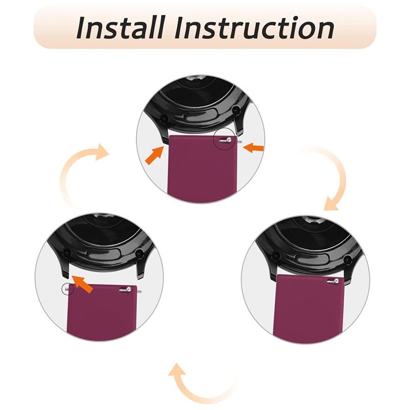 Dây Đeo silicone Cho Đồng Hồ Thông Minh Amazfit GTR mini GTR 4 3 3Pro 2 2e GTR 47 mm 42 mm