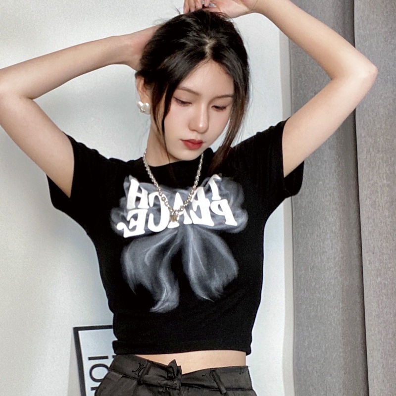 GD1 Áo phông áo croptop áo baby tee American Vintage 2023 New Style JL0725014