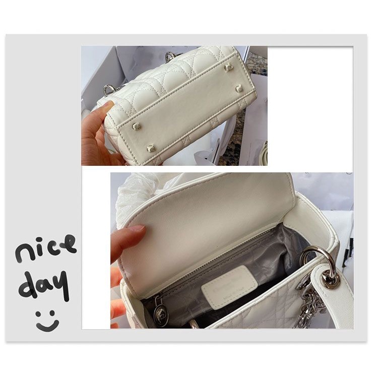 Túi Nữ Ba Lưới Túi Diana Mới Nhỏ Ck Dây Xích Hình Thoi Túi Đeo Vai Messenger Xu Hướng