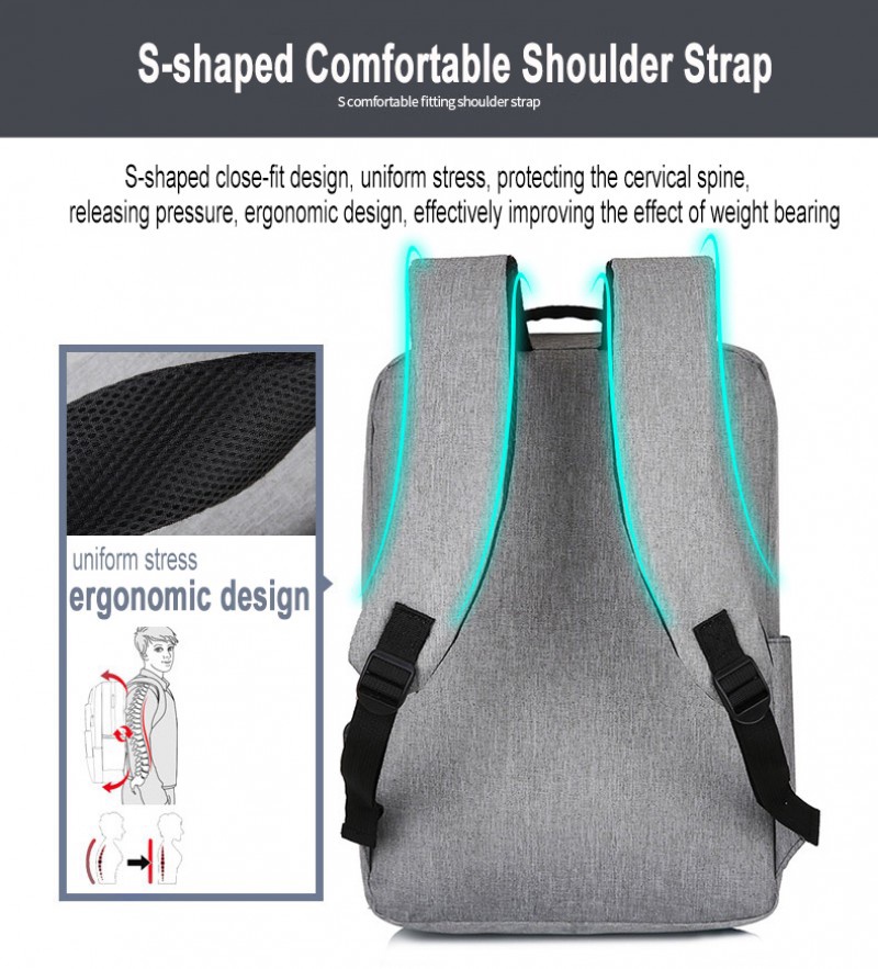 Balo Đựng Laptop Dell Chống Thấm Nước Có Cổng Sạc USB Đa Năng Thời Trang Công Sở