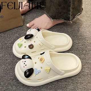 FEIJIANU dép sandal nữ giày dép đế cao 060303