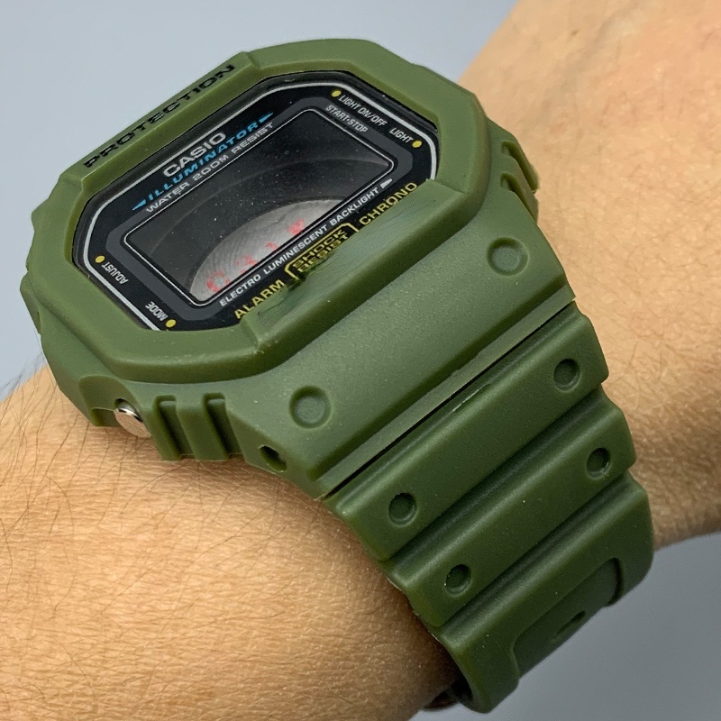 Dây Đeo Nhựa Cho Đồng Hồ Casio DW-5600 / DW5025 / GW5000 Casio DW-5600 GW-5000 YIFILM