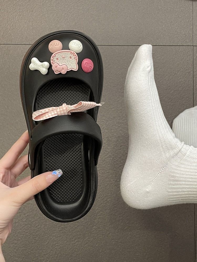 HHH Dép sandal nữ Dép cross dép bánh mì Thoải Mái Xinh Xắn B28G0JU