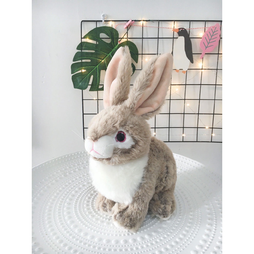 Thỏ Mắt To Nhồi Bông Đáng Yêu 25x25cm