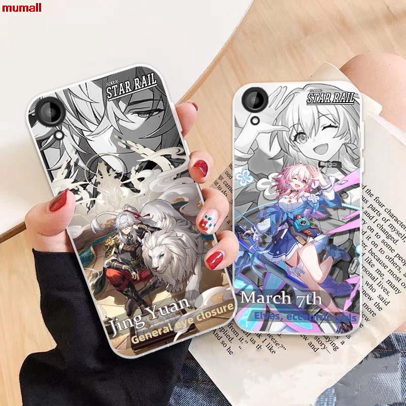 For htc desire u11 x9 10 pro evo honkai star rail phone case march7th pattern03 ốp lưng điện thoại silicon mềm