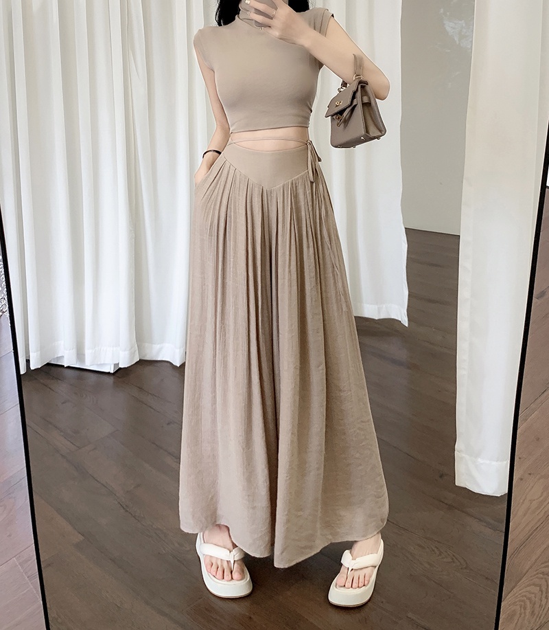 [Mã FADEP2212 giảm 10k đơn từ 99k] Quần Culottes Ống Rộng Lưng Cao Thời Trang Nữ Sành Điệu 61961