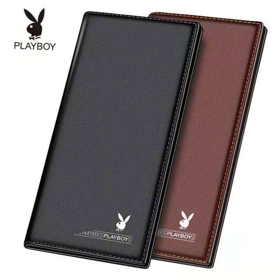 Ví Da Playboy Dáng Ngắn Cỡ Lớn Có Nhiều Ngăn Đựng Thẻ Thời Trang 2021 Cho Nam