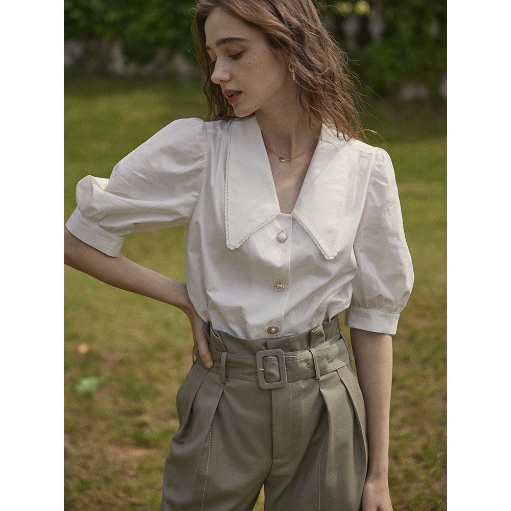 Áo Sơ Mi Tay Phồng Thời Trang Mùa Hè Pháp Cổ Điển 62180