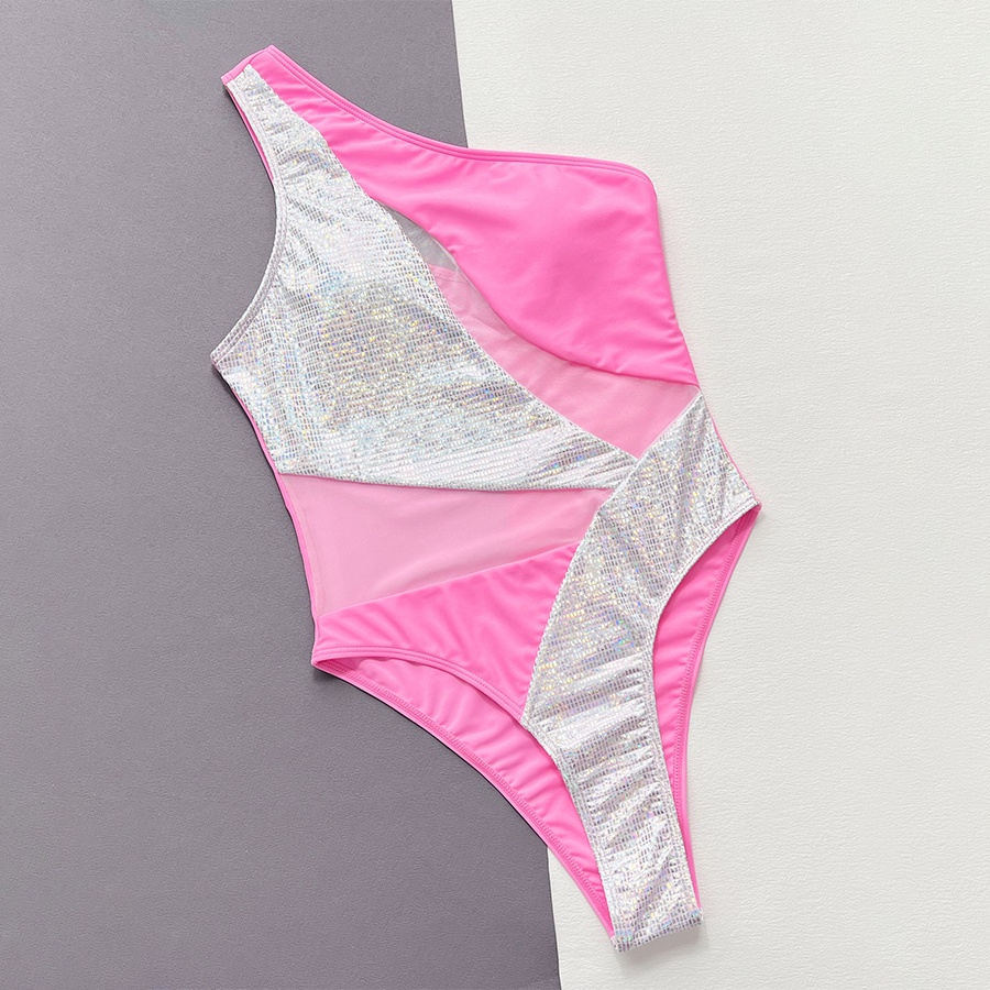 Đồ Bơi Một Mảnh Phối Lưới Thời Trang Mùa Hè Cho Nữ