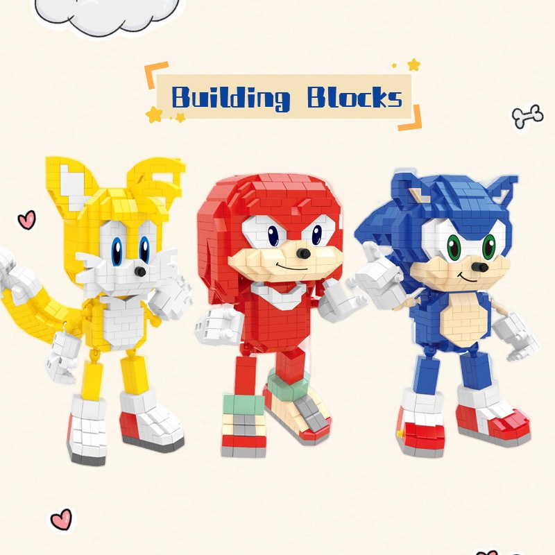 Bộ Đồ Chơi Xếp Hình Nhím Sonic Bằng Nhựa ABS 772 Mảnh Ghép Thủ Công Cho Bé Gái / Người Lớn