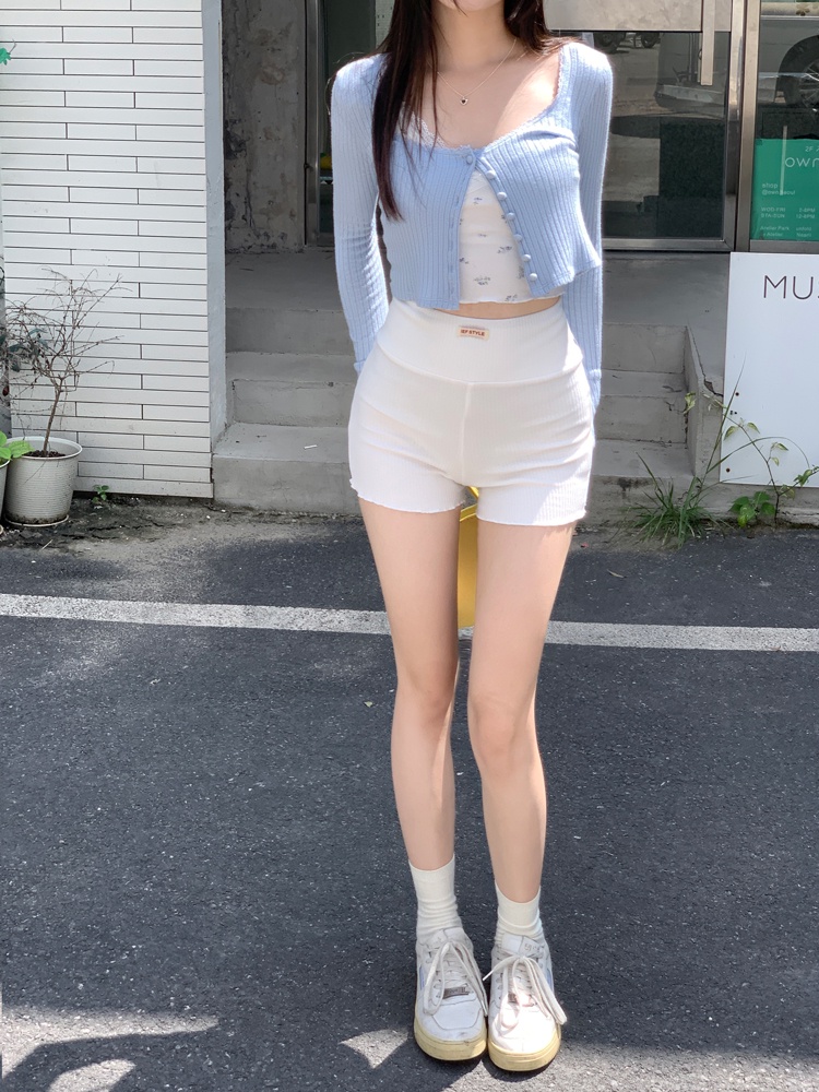 Quần Short Viền Ren In Chữ Thoải Mái Thời Trang Xuân Hè Phong Cách Hàn Quốc 64688