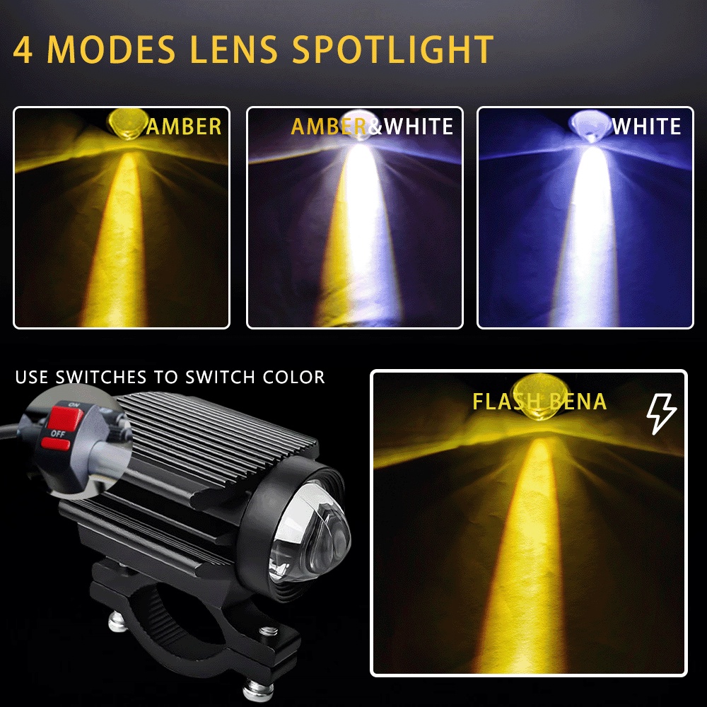 Đèn Pha Led 12V Chuyên Dụng Cho Xe Mô Tô