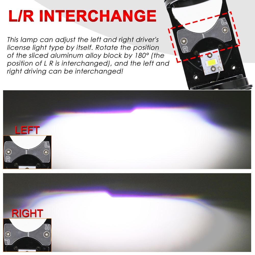 Máy chiếu led mini 360 độ không có điểm mù h4 24000lm 90w h4 6000k 20000lm đèn led h4 đèn pha xe máy ô tô