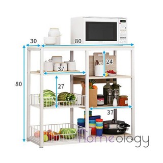 4 Sizes Kitchen Rack Storage Organizer Holder Microwave Oven Shelf